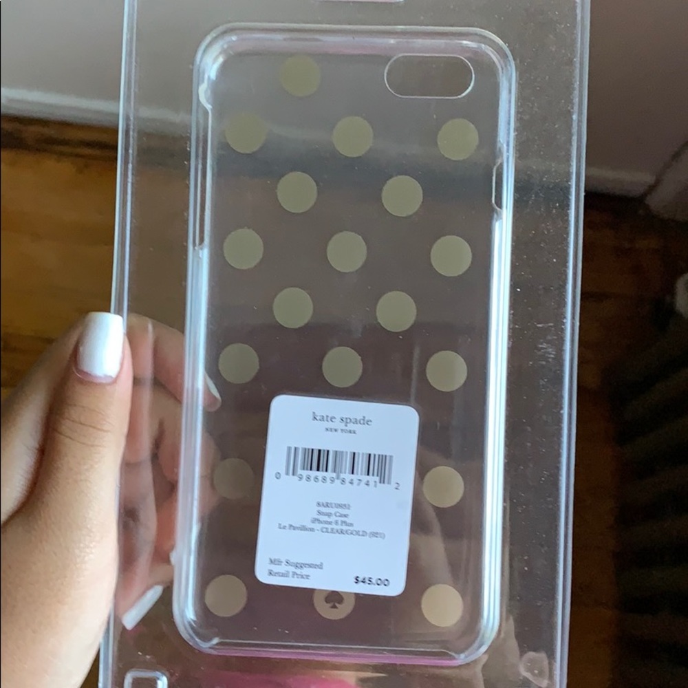 Kate Spade Clear gold dots Case for iPhone 6 Plus